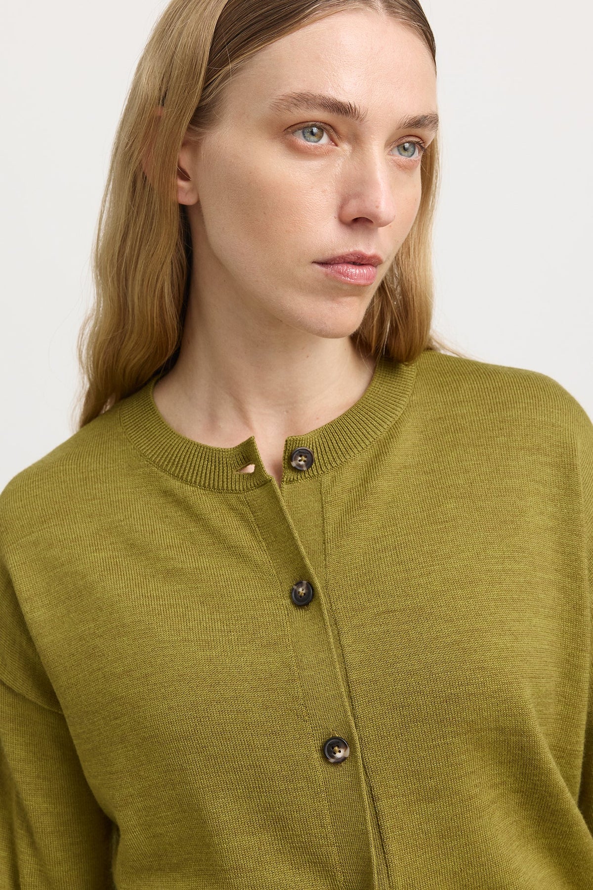 Toorallie Fine Knit Cardigan in Cardamon