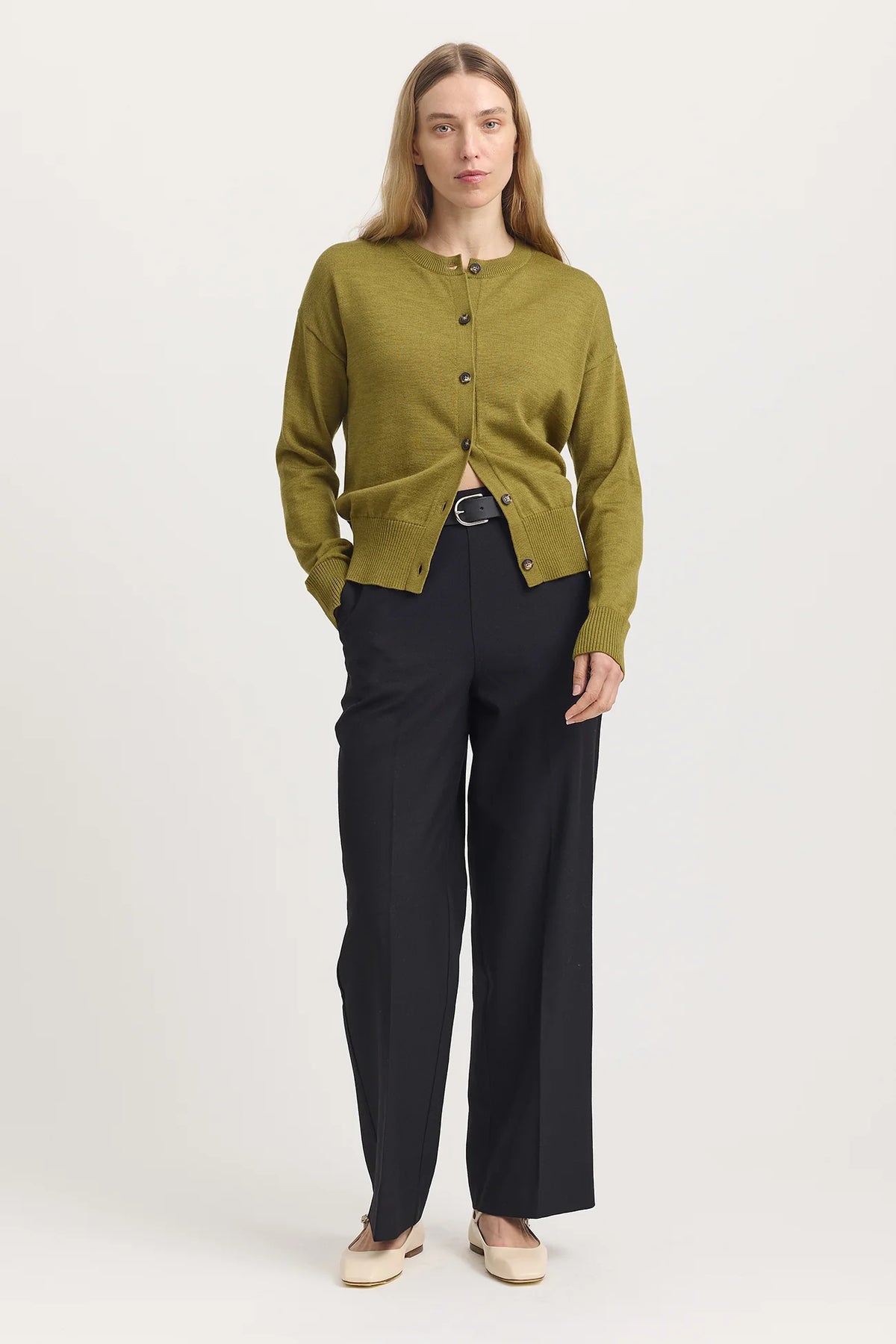 Toorallie Fine Knit Cardigan in Cardamon