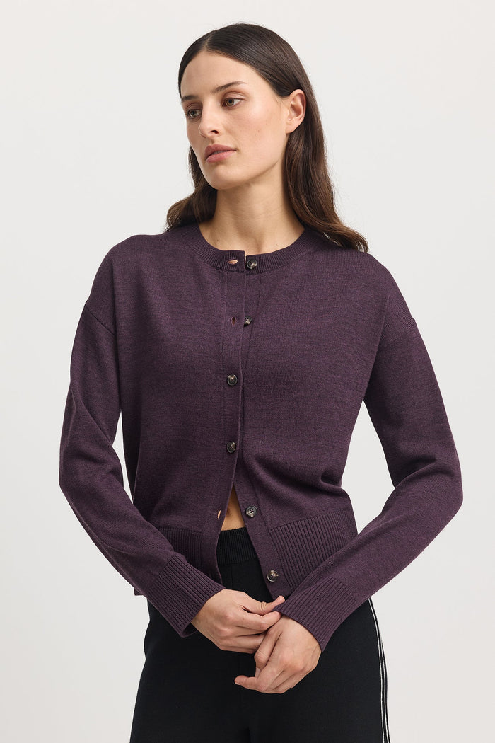 Toorallie Fine Knit Cardigan in Sumak