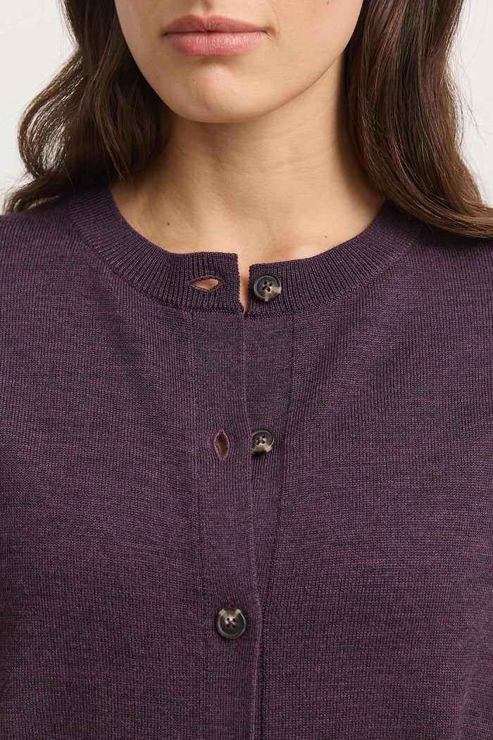 Toorallie Fine Knit Cardigan in Sumak
