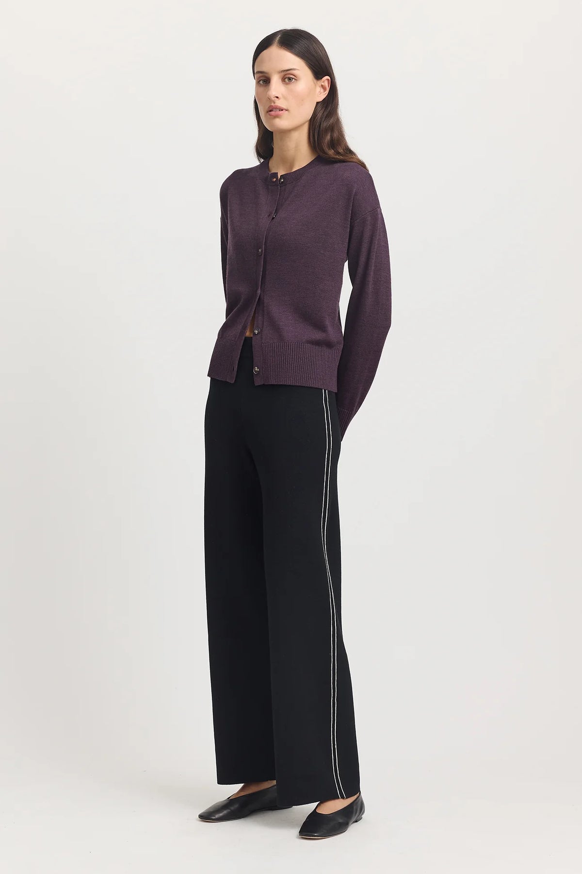 Toorallie Fine Knit Cardigan in Sumak