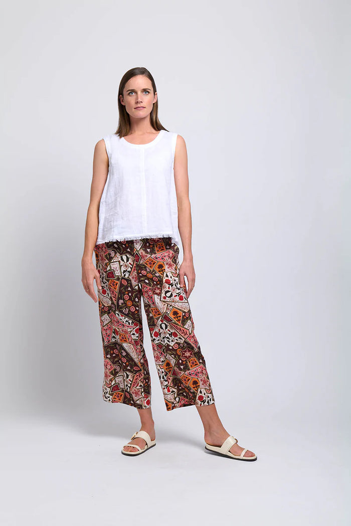 Foil Fringe Benefits Shell in White