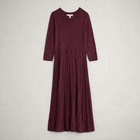 Folk Song Dress in Merlot
