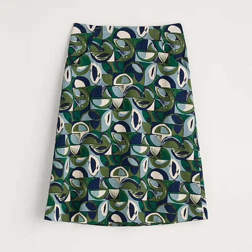 Seasalt Forest View Skirt Regular - Land Forms Cut Grass