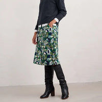 Seasalt Forest View Skirt Regular - Land Forms Cut Grass