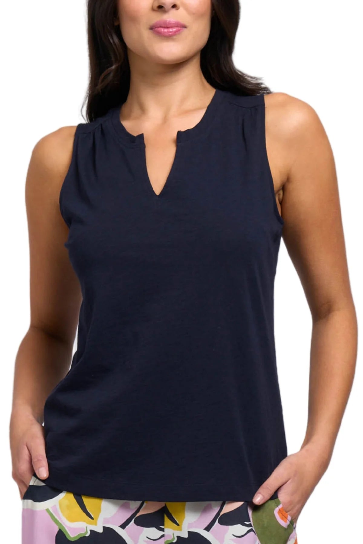 Foil Great Investment Tank in Navy