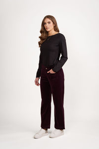 Vassalli 5995AM Wide Leg Ankle Grazer Corduroy Pant