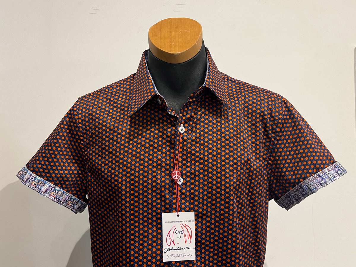 John Lennon Short Sleeve Shirt Redbridge in Ruby