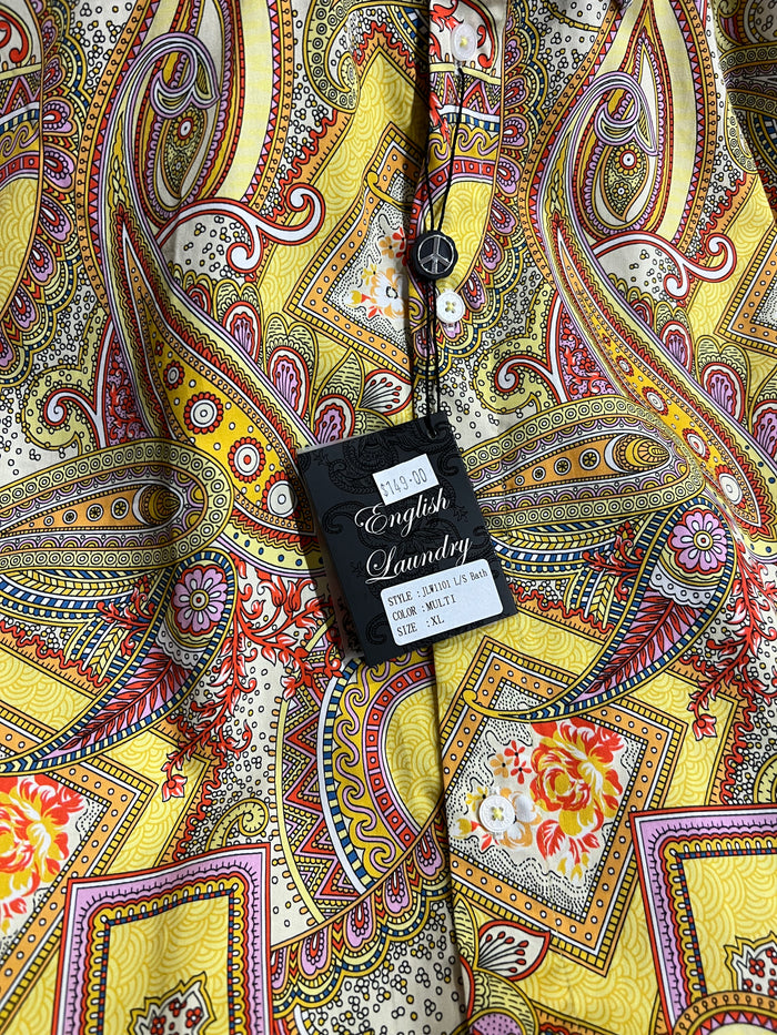 John Lennon Long Sleeve Shirt 'Bath' in Multi