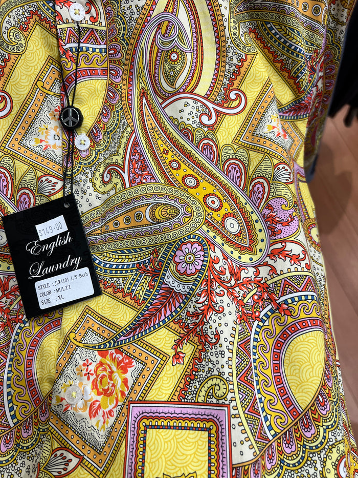 John Lennon Long Sleeve Shirt 'Bath' in Multi