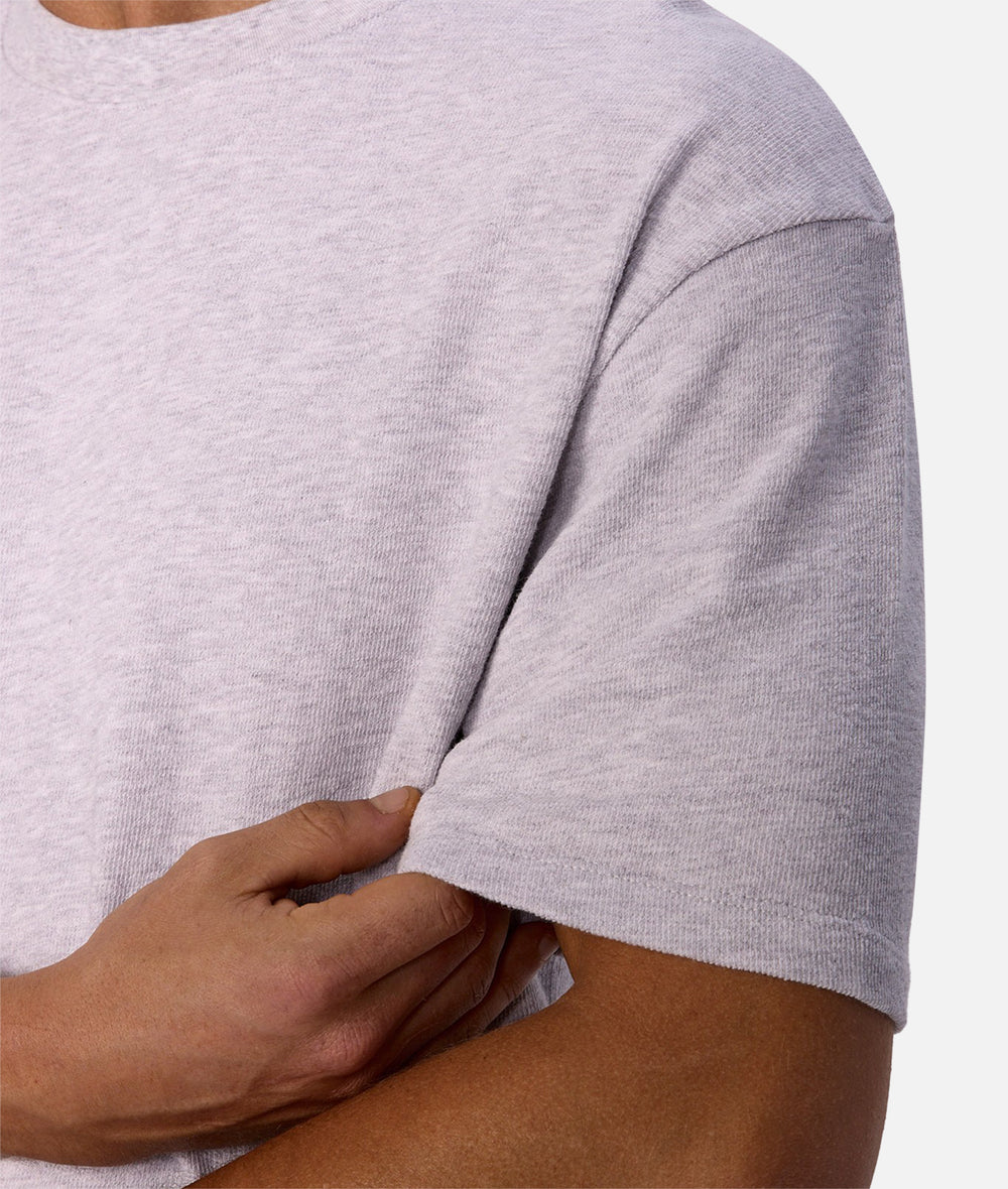 The Henderson Boucle Tee in New Marle Grey