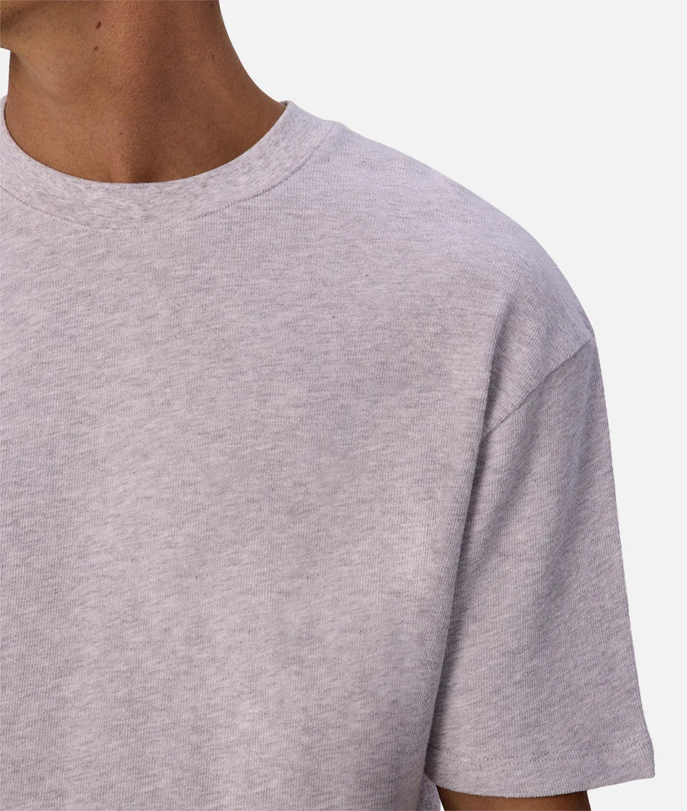 The Henderson Boucle Tee in New Marle Grey
