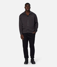 The Zip Thru Track Top - Obsidian