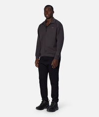 The Zip Thru Track Top - Obsidian