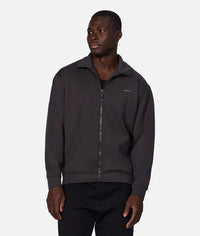 The Zip Thru Track Top - Obsidian