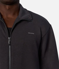The Zip Thru Track Top - Obsidian