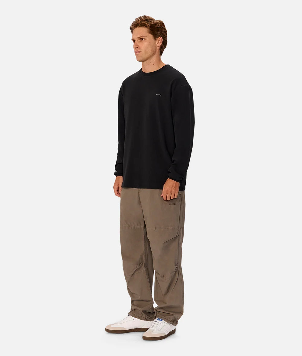 The Newport L/S Tee in Black