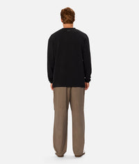 The Newport L/S Tee in Black