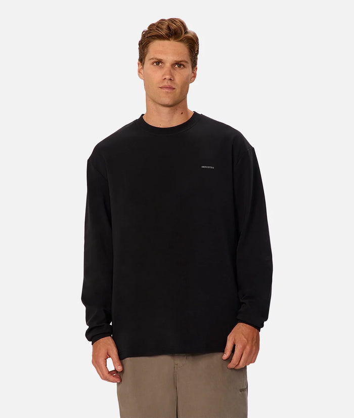 The Newport L/S Tee in Black