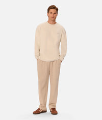 The Newport L/S Tee in Grain