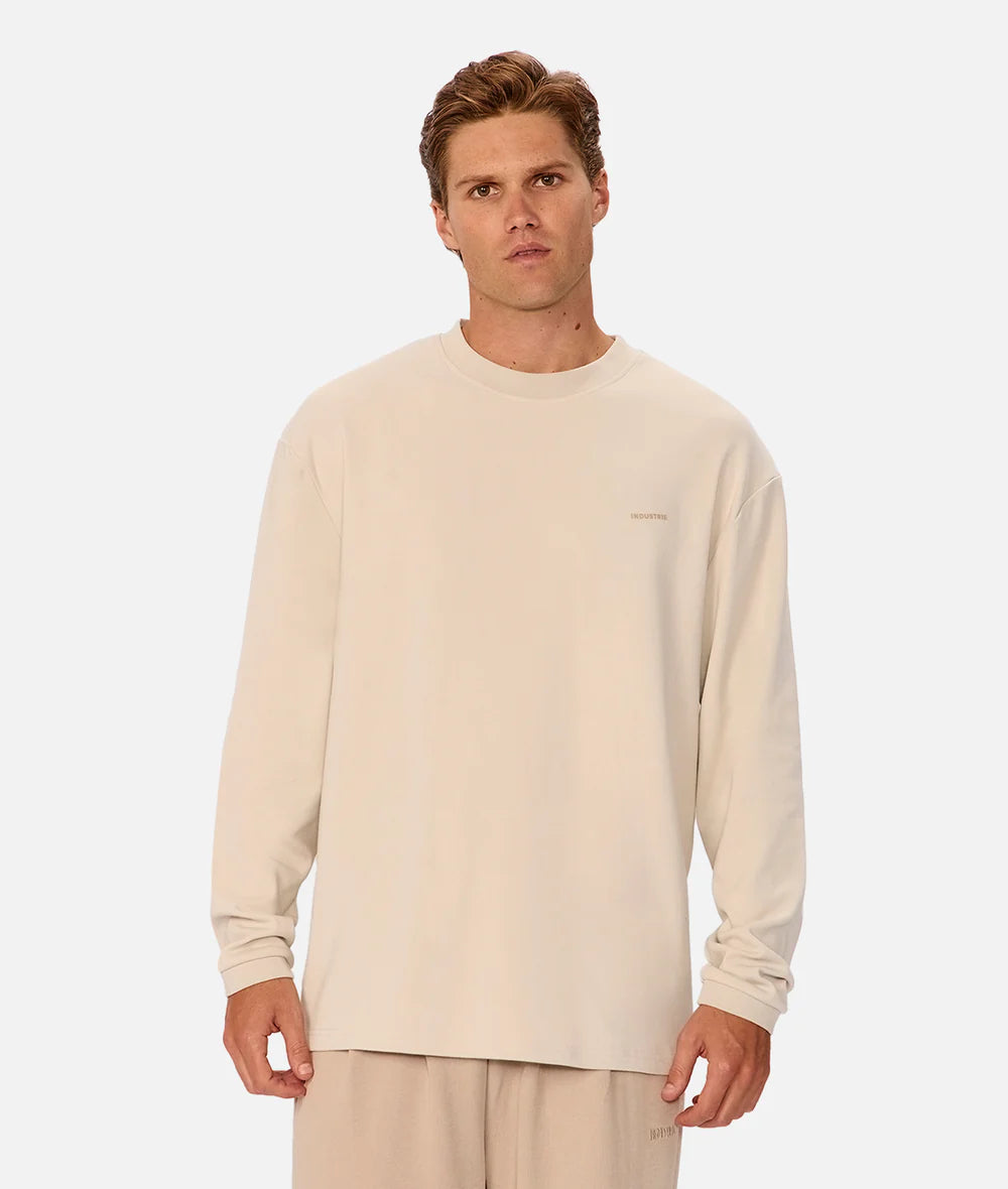 The Newport L/S Tee in Grain