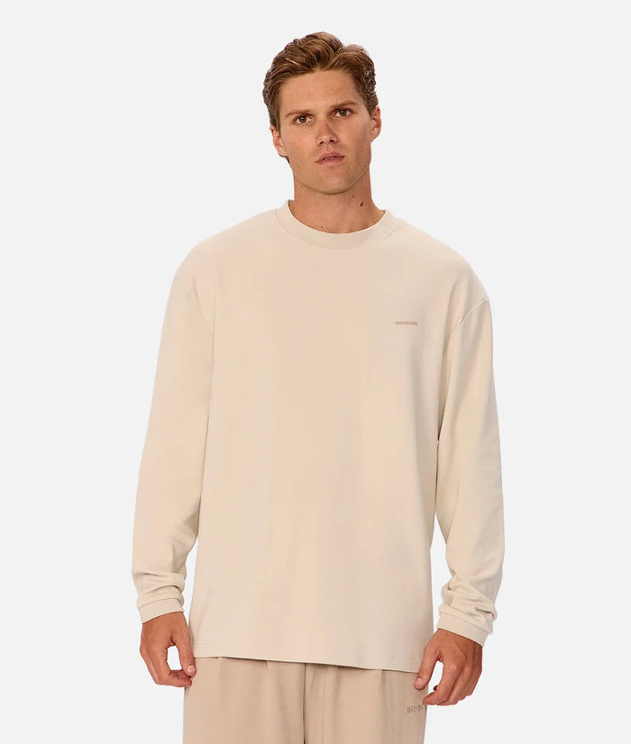 The Newport L/S Tee in Grain
