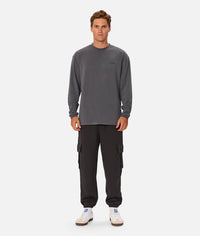 The Newport L/S Tee in Slate