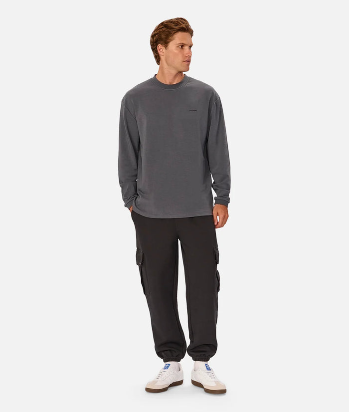 The Newport L/S Tee in Slate