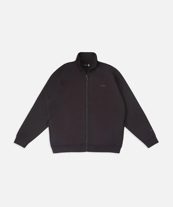The Zip Thru Track Top - Obsidian