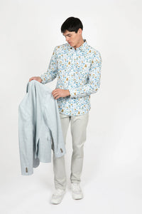 James Harper Long Sleeve Blossoms Shirt