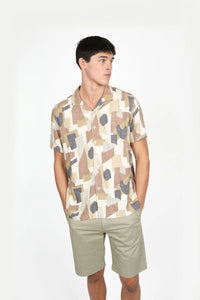 James Harper Short Sleeve Cuban Collar - Shapes