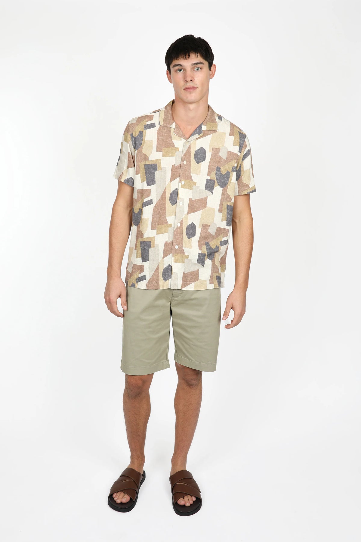 James Harper Short Sleeve Cuban Collar - Shapes