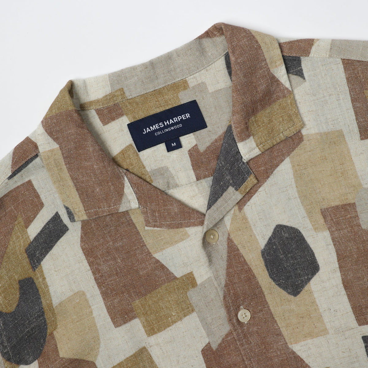 James Harper Short Sleeve Cuban Collar - Shapes