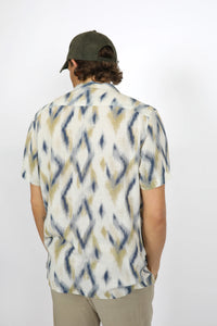 James Harper Short Sleeve IKAT Cuban Collar Shirt