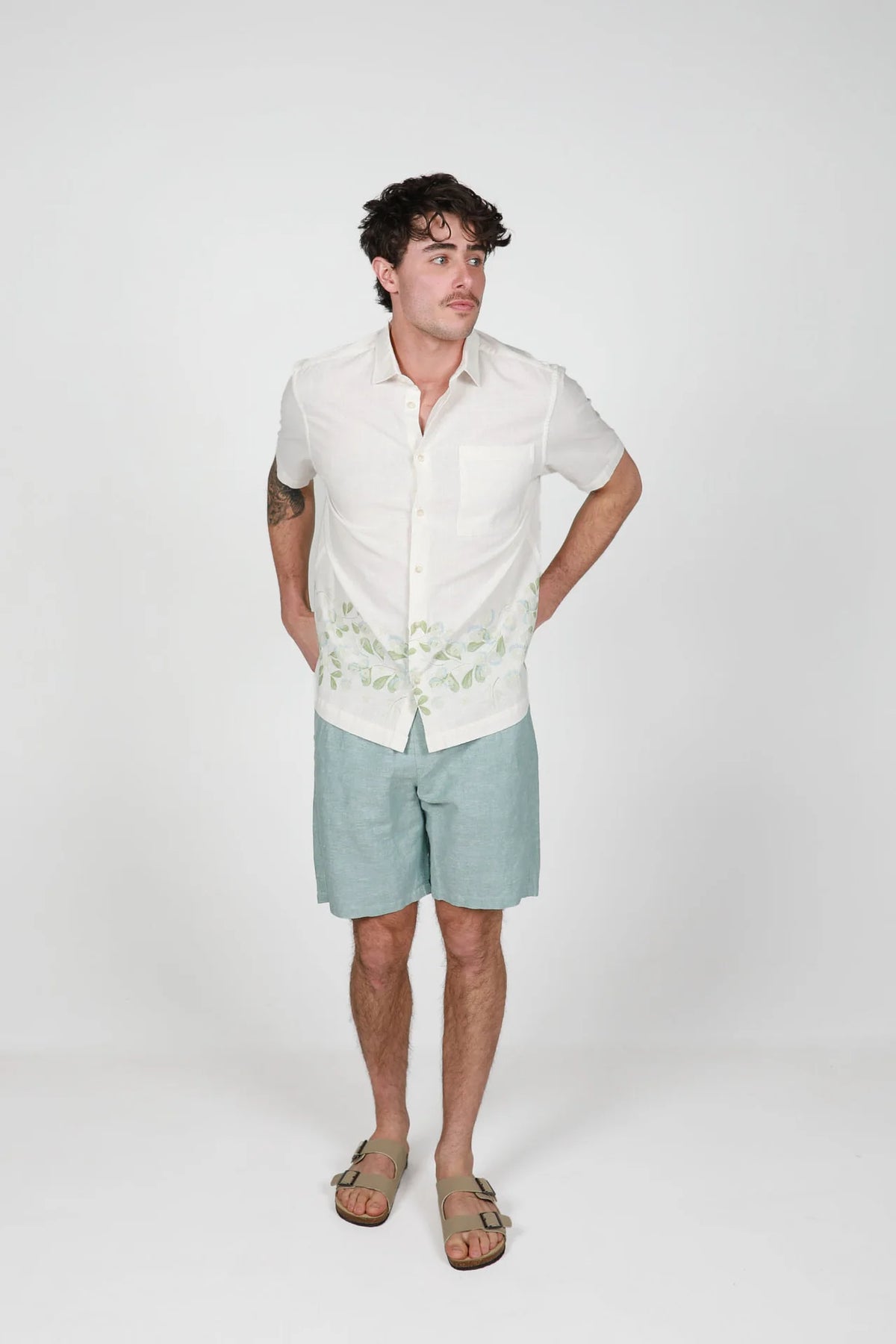 James Harper Elasticated Short in Sea