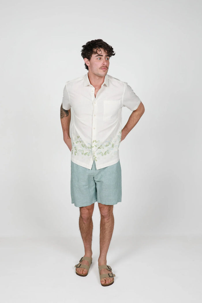 James Harper Elasticated Short in Sea