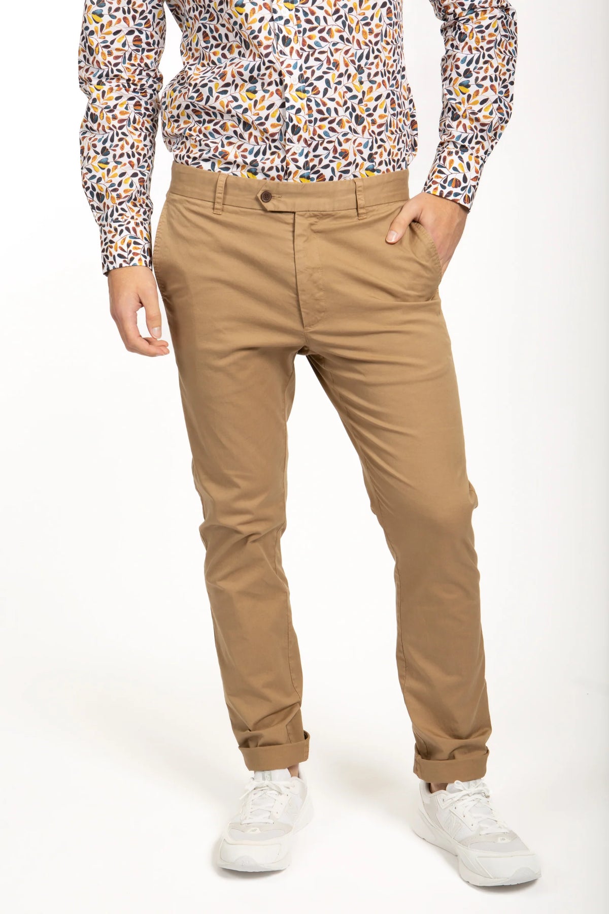 James Harper Stretch Cotton Chino - Tobacco