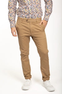 James Harper Stretch Cotton Chino - Tobacco