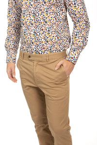 James Harper Stretch Cotton Chino - Tobacco
