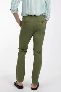 James Harper Stretch Cotton Chino - Kelp