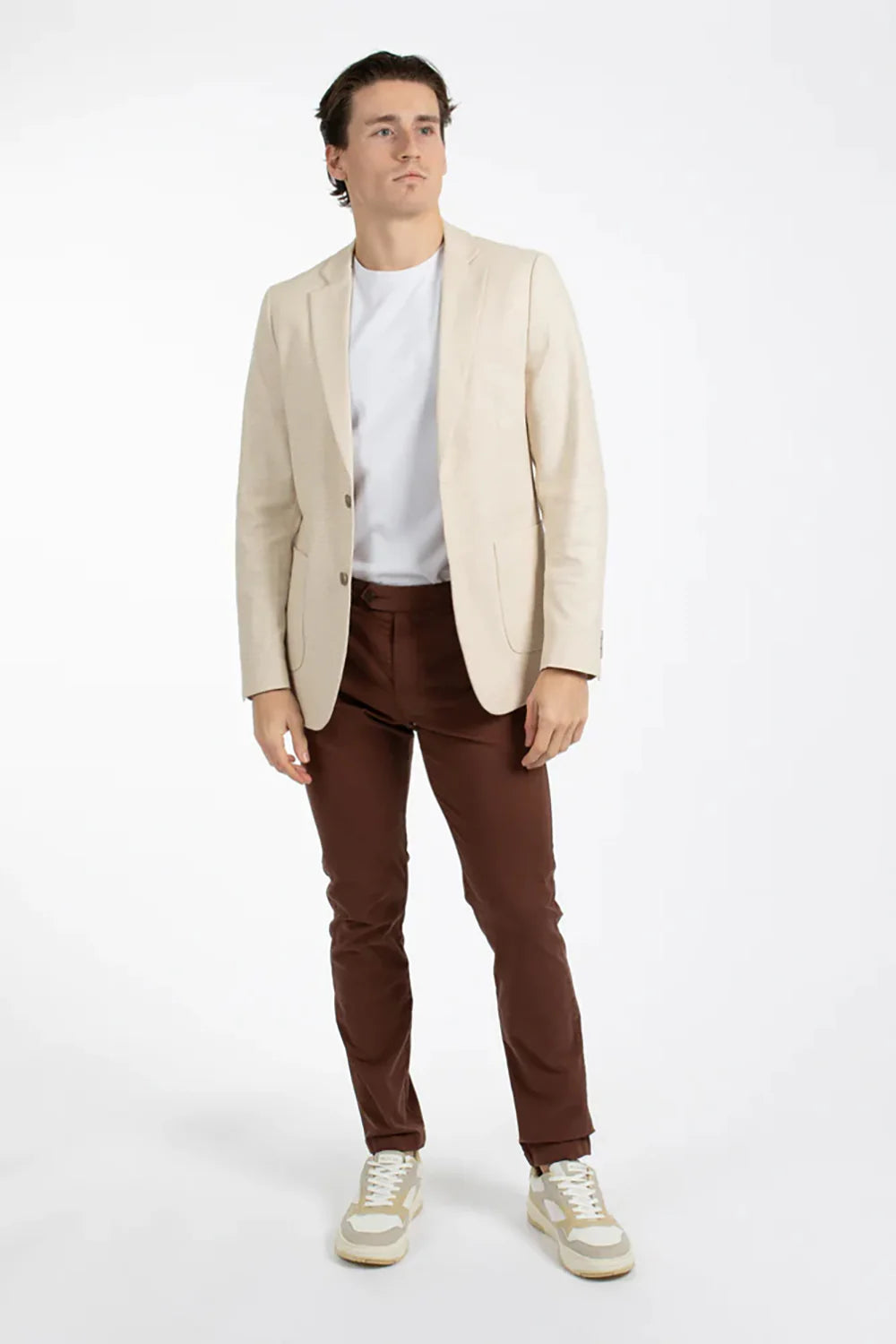 James Harper Stretch Cotton Chino - Sepia