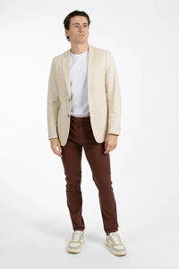 James Harper Stretch Cotton Chino - Sepia