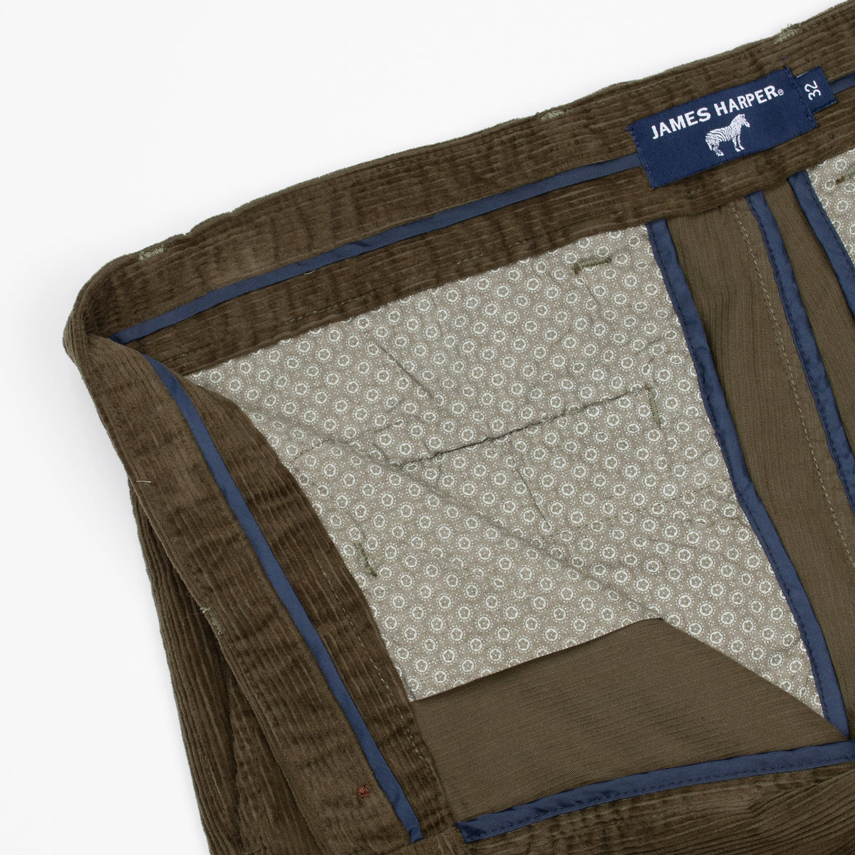 James Harper Olive Cords JHTR36