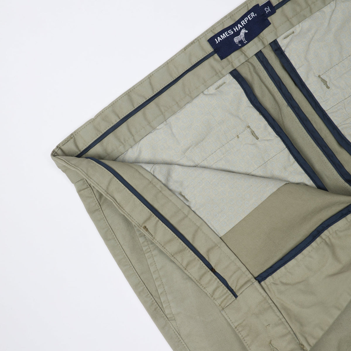 James Harper Stretch Cotton Chino - Sage