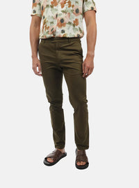 James Harper Stretch Cotton Chino - Olive