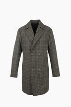 Load image into Gallery viewer, James Harper Check Wool Blend Overcoat
