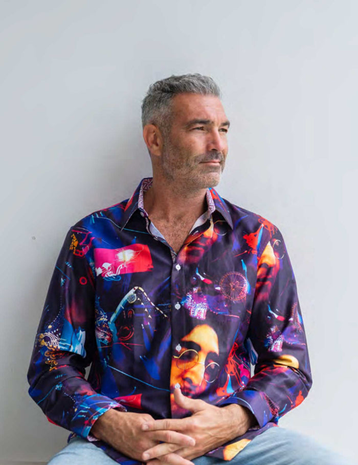 John Lennon Long Sleeve Shirt 'John' in Multi