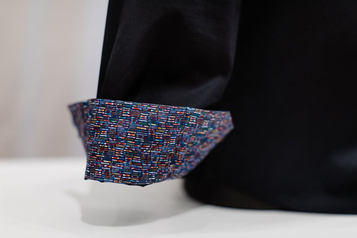 Men's Black Long Sleeve Shirt - Berlin