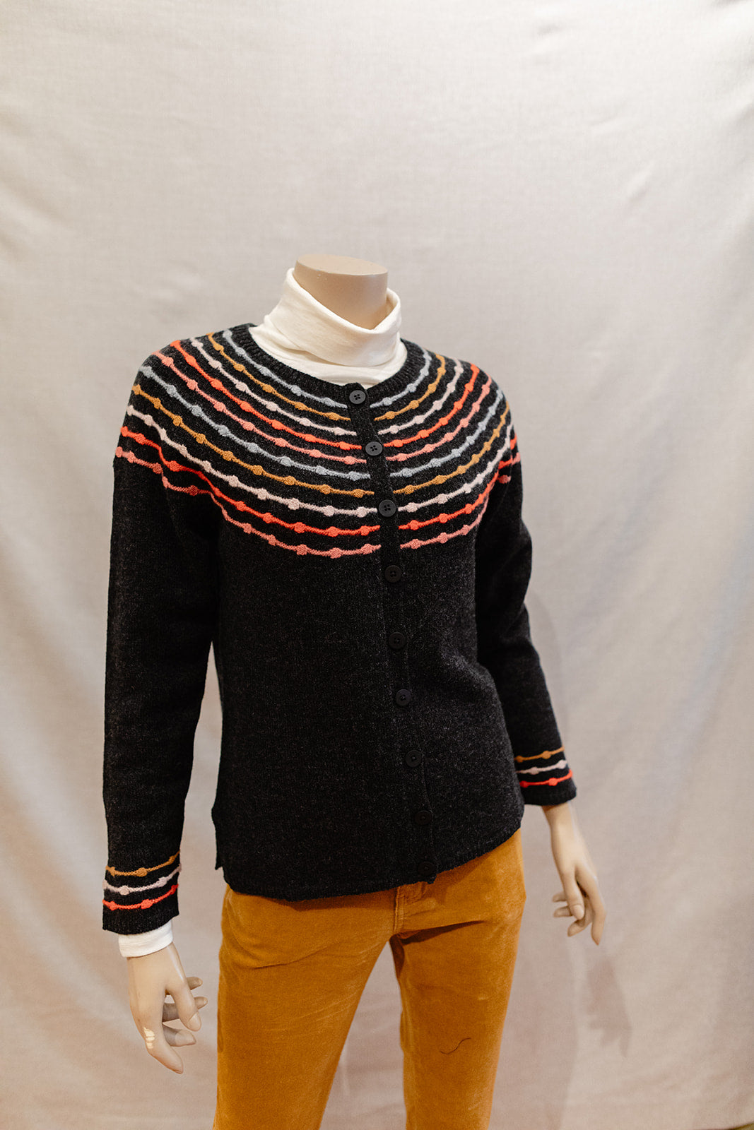 Mansted Cienna Abacus Yoke Lambswool Cardigan