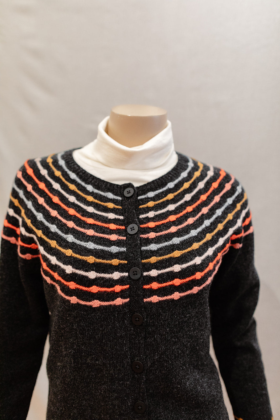 Mansted Cienna Abacus Yoke Lambswool Cardigan
